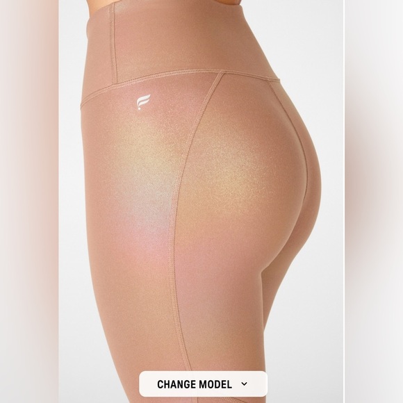 Fabletics PureLuxe High-Waisted Iridescent 7/8 Legging - Picture 2 of 7